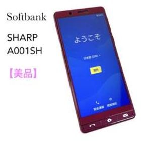 SoftBank ソフトバンク シンプルスマホ５ A001SH ワインレッド-