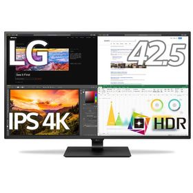 LG [42.5型 LG UltraFine Display 4K(3840×2160)/ノングレア/IPS/HDR/4PBP/PIP/USB Type-C/PD 60W/10W+10Wスピーカー/リモコン] 43UN700-BAJP 返品種別B