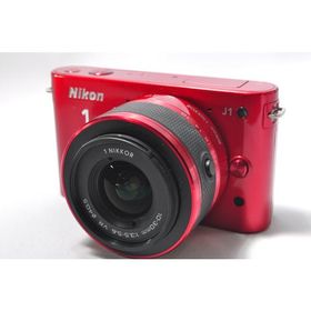 ミラーレス一眼 ニコン Nikon 1 J1 レンズキット レッド SDカード付き 中古