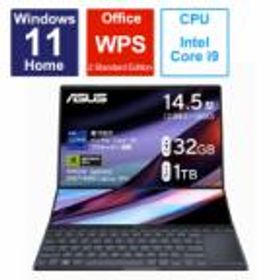 ASUS エイスース ノートパソコン Zenbook Pro 14 Duo 14.5型 Windows11 Home intel Core i9 メモリ 32GB SSD 1TB UX8402VU-P1024W
