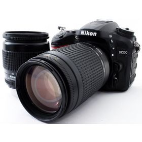 ニコン デジタル一眼 Nikon D7200 ダブルズーム 中古 Wi-Fi搭載 新品SDカード付き 届いてすぐに使える スマホに送れる