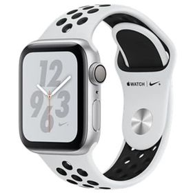 Apple Watch Nike+ Series 4 GPSモデル 40mm シルバーアルミニウムケースとピュアプラチナム/ブラックNikeスポーツバンド [MU6H2J/A] スマートウォッチ