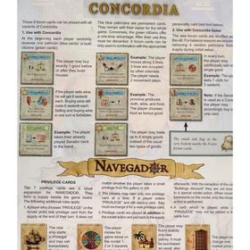 Concordia: 8 Forum Cards &amp; Navegador Privilege Cards Mini Expansion