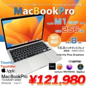 MacBook Pro M1 2020 13型 シルバー SSD256GB (MYDA2J/A) | ネット最