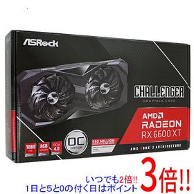【いつでも2倍！5．0のつく日は3倍！1日も18日も3倍！】【中古】ASRock製グラボ Radeon RX 6600 XT Challenger D 8GB OC PCIExp 8GB 元箱あり