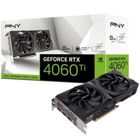 PNY(ピーエヌワイ) PNY GeForce RTX 4060 Ti 8GB VERTO STANDARD DUAL FAN / PCI-Express 4.0 グラフィックスボード VCG4060T8DFXPB1 返品種別B