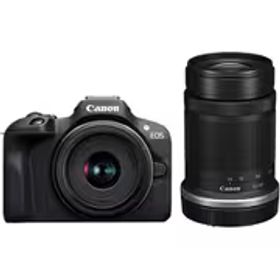 キヤノン Canon EOS R100 ダブルズームキット [ボディ APS-Cサイズ ミラーレスカメラ＋交換レンズ「RF-S18-45mm F4.5-6.3 IS STM」＋「RF-S55-210mm F5-7.1 IS STM」]