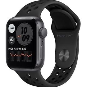 Apple Watch Nike SE GPS 40mm (スペースグレイ/ブラックNikeスポーツバンド) [MYYF2J/A] スマートウォッチ