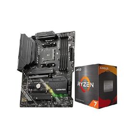 Micro Center AMD Ryzen 7 5800X3D 8-Core 16-Thread Desktop Processor with AMD 3D V-Cache Technology Bundle with ASUS TUF Gaming X570-Plus (Wi並行輸入品