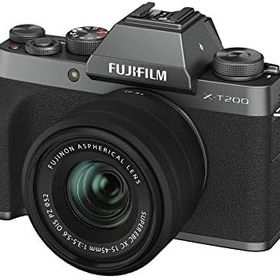 【アウトレット品】FUJIFILM ミラーレス一眼カメラ X-T200レンズキット ダークシルバー X-T200LK-DS
