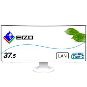 EIZO PCモニター FlexScan ホワイト [37.5型 /UWQHD+(3840×1600） /ワイド /曲面型] EV3895-WT