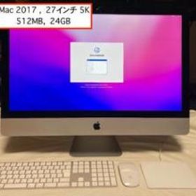 iMac 2017年 27インチ 5K ( SSD512GB、メモリー24GB）