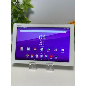中古 ソニー Xperia Z4 Tablet SOT31 au SIMロック解除済☆ 判定〇 ホワイト SO-05G同型 OS7.0アップデート済☆ A5001