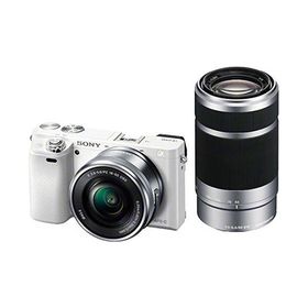 中古 1年保証 美品 SONY α6000 ダブルズームキット PZ 16-50mm ＋ 55-210mm ホワイト [ILCE-6000Y]