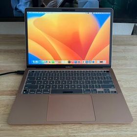MacBook Air M1 ゴールドUS配列 Apple Care+2024/1/15まで、ガラスフィルム・タイプカバー付き