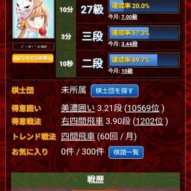 引退垢 | 将棋ウォーズのアカウントデータ、RMTの販売・買取一覧