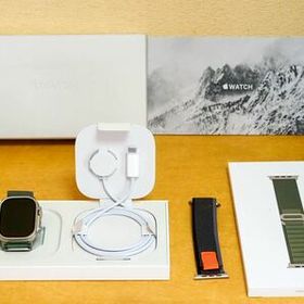 新品同様 おまけ付 Apple Watch Ultra アルパインループ S グリーン