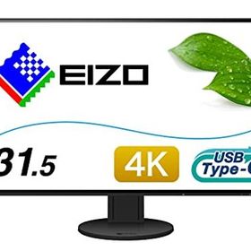 EIZO FLEXSCAN 31.5インチ ディスプレイ モニター フレームレス 4K UHD IPS USBTYPE-C HDMI DISPLAYPORT 5年保証 EV3285-BK