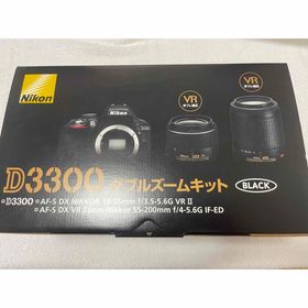 ニコン(Nikon)のNikon D3300 ダブルズームキット BLACK ジャンク品(デジタル一眼)