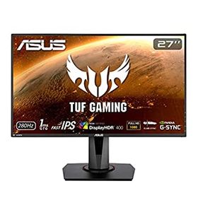 【中古】(未使用品)ASUS TUF Gaming ゲーミングモニター VG279QM 27インチ フルHD IPS HDR 280Hz 1ms HDMI×2