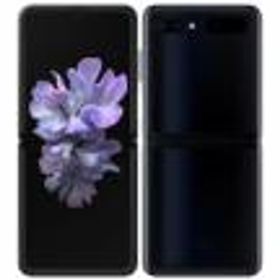 「新品 未使用品 白ロム」SIMフリー Galaxy Z Flip SCV47 ミラー ブラック ※赤ロム保証[サムソン/Samsung][auからSIMロック解除済]