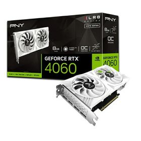 PNY Technologies｜ピーエヌワイテクノロジー グラフィックボード GeForce RTX 4060 8GB XLR8 Gaming OC DUAL FAN White Edition ホワイト VCG40608DFWXPB1-O [GeForce RTXシリーズ /8GB]