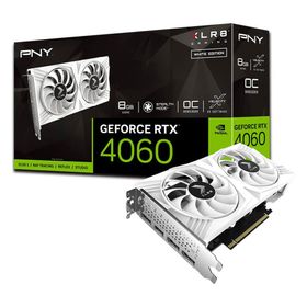 PNY（ピーエヌワイ） PNY GeForce RTX 4060 8GB XLR8 Gaming OC DUAL FAN White Edition / PCI-Express 4.0 グラフィックスボード VCG40608DFWXPB1-O