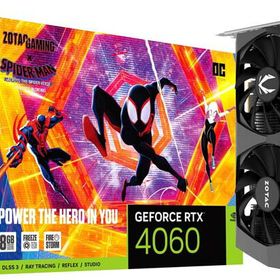 ZOTAC GAMING GeForce RTX 4060 8GB OC Spider-Man: Across The Spider-Verse Bundle スパイダーマン限定モデル グラフィックボード｜ZTRTX4060OCSP/ZT-D40600P-10SMP