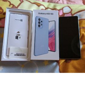 ギャラクシー(Galaxy)のギャラクシー galaxy a53 スマホ本体 オーサムブルー SCG15(スマートフォン本体)