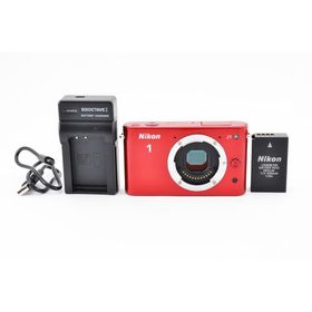 ニコン Nikon 1 J1 ミラーレス デジタル カメラ レッド 赤