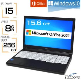 Microsoft Office H&amp;B 2021 10コアCPU Windows10 Pro 新品 ノートPC パソコン 富士通 LIFEBOOK A5512/KX Core i5-1235U 8GBメモリ 256GB NVMe SSD 15.6型