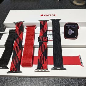 アップルウォッチ(Apple Watch)のApple Watch 7 45mm GPS レッド(腕時計(デジタル))