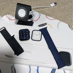 アップルウォッチ(Apple Watch)の【純正セット】Apple Watch 7 GPS ミッドナイト 45mm(腕時計(デジタル))
