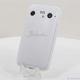 〔中古〕BALMUDA BALMUDA Phone 128GB ホワイト BMSAA2 SoftBank 〔ネットワーク利用制限▲〕〔305-ud〕
