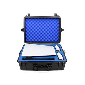 CASEMATIX Hard Shell Travel Case Compatible with PlayStation 5 Console, Controllers, Games and Accessories - Waterproof PS5 Carrying Case with並行輸入