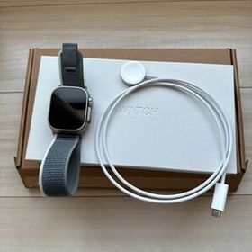 Apple Watch Ultra 2 グリーン/グレイトレイルループ M/L MRF43J/A