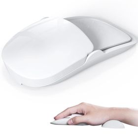 Klearlook マジックマウスグリップ マウスリストレスト付き 人間工学 Apple Magic Mouse 1 &amp; 2 に対応 握り心地と快適性を向上 ホワイト