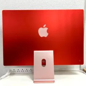 【中古品】国内正規品 Apple iMac 24インチ Retina 4.5Kディスプレイ Apple M1チップ/8コアCPU/7コアGPU/SSD 256GB/メモリ 8GB/ピンク MJVA3J/A