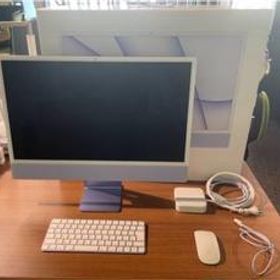 【12/7まで期間限定】Apple iMac 2021モデル パープル箱付き