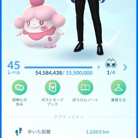45TL✨伝説234個✨色違い180個✨16915コイン✨バトルパス939枚✨ | ポケモンGOのアカウントデータ、RMTの販売・買取一覧