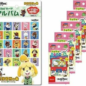『とびだせ どうぶつの森 amiibo+』amiiboカード【サンリオキャラクターズコラボ】(5パック) + amiiboカードアルバム どうぶつの森 セット lollol
