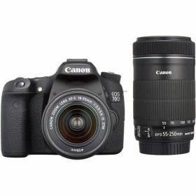 【中古】キヤノン Canon EOS 70D ダブルズームキット EF-S18-55 IS STM/EF-S55-250 IS STM付属