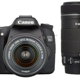 【中古】Canon キヤノン EOS 70D ダブルズームキット