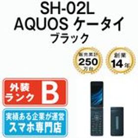 【中古】 SH-02L AQUOS ケータイ ブラック sh02lbk7mtm