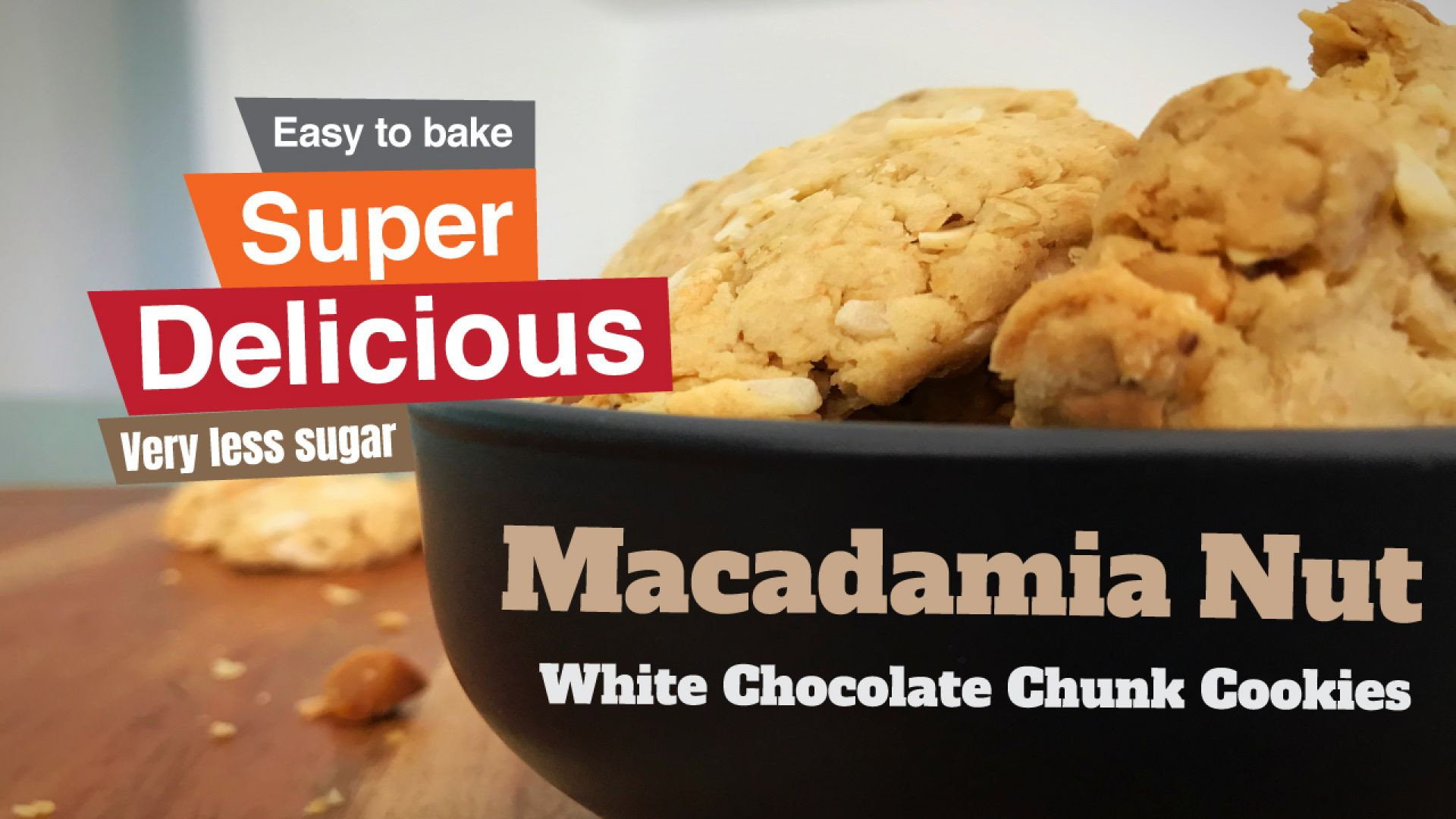 Macadamia & white chocolate chip Chunk  cookies